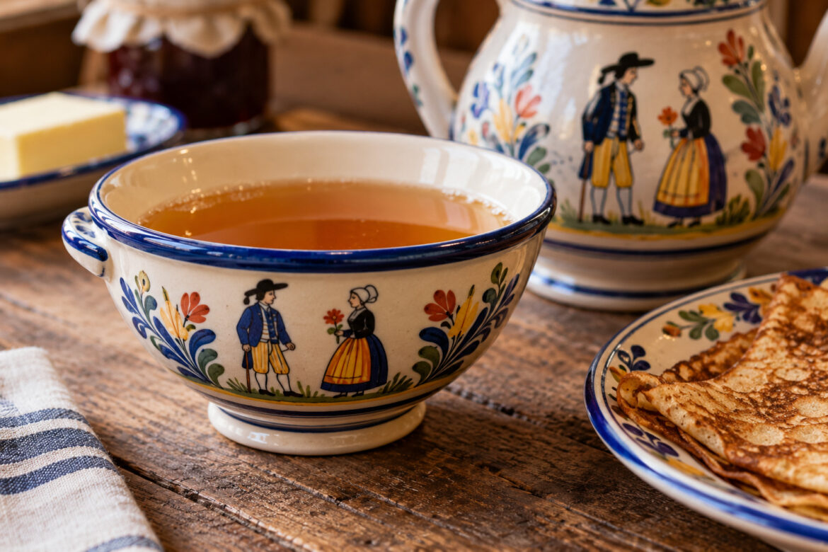 Vaisselle bretonne traditionnelle : bols, assiettes et art de la table